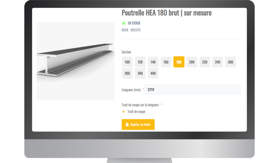Devis en ligne avec Magento