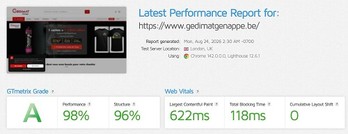 Site Gedimat Genappe d&eacute;velopp&eacute; sous Magento et Hyv&auml;