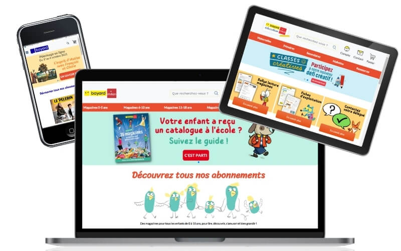 Bayard Milan — E-shop Magento 2 Commerce avec abonnements et multi-boutiques