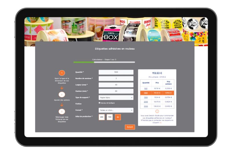 LabelExpress — Impression d'étiquettes adhésives pour la grande distribution