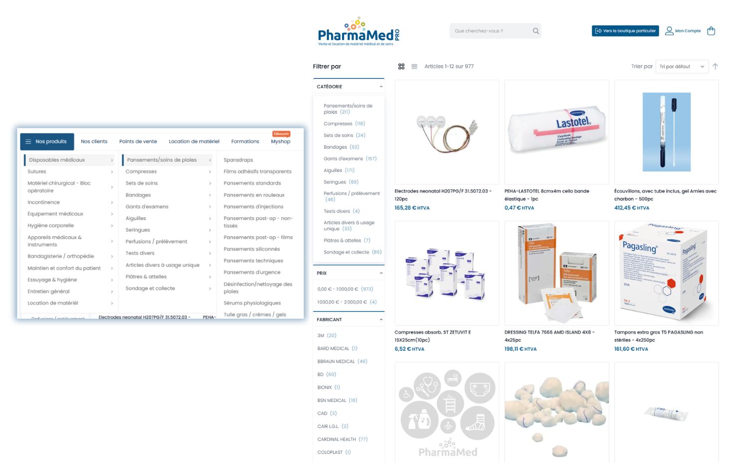 Catalogusarchitectuur PharmaMed — 12 beroepscategorieën