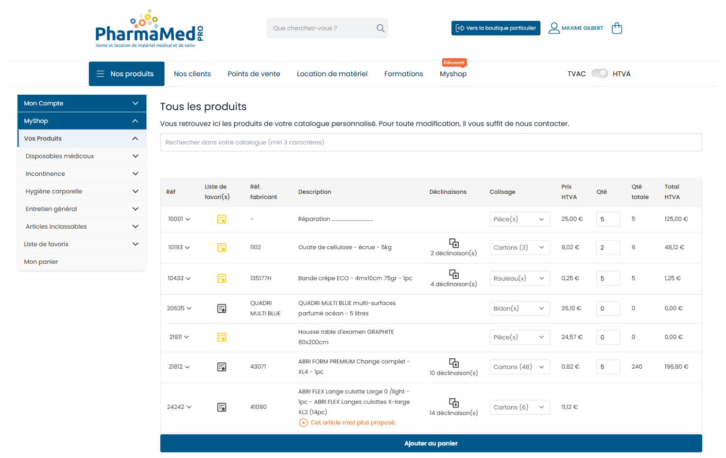 MyShop — professionele bevoorradingsruimte PharmaMed